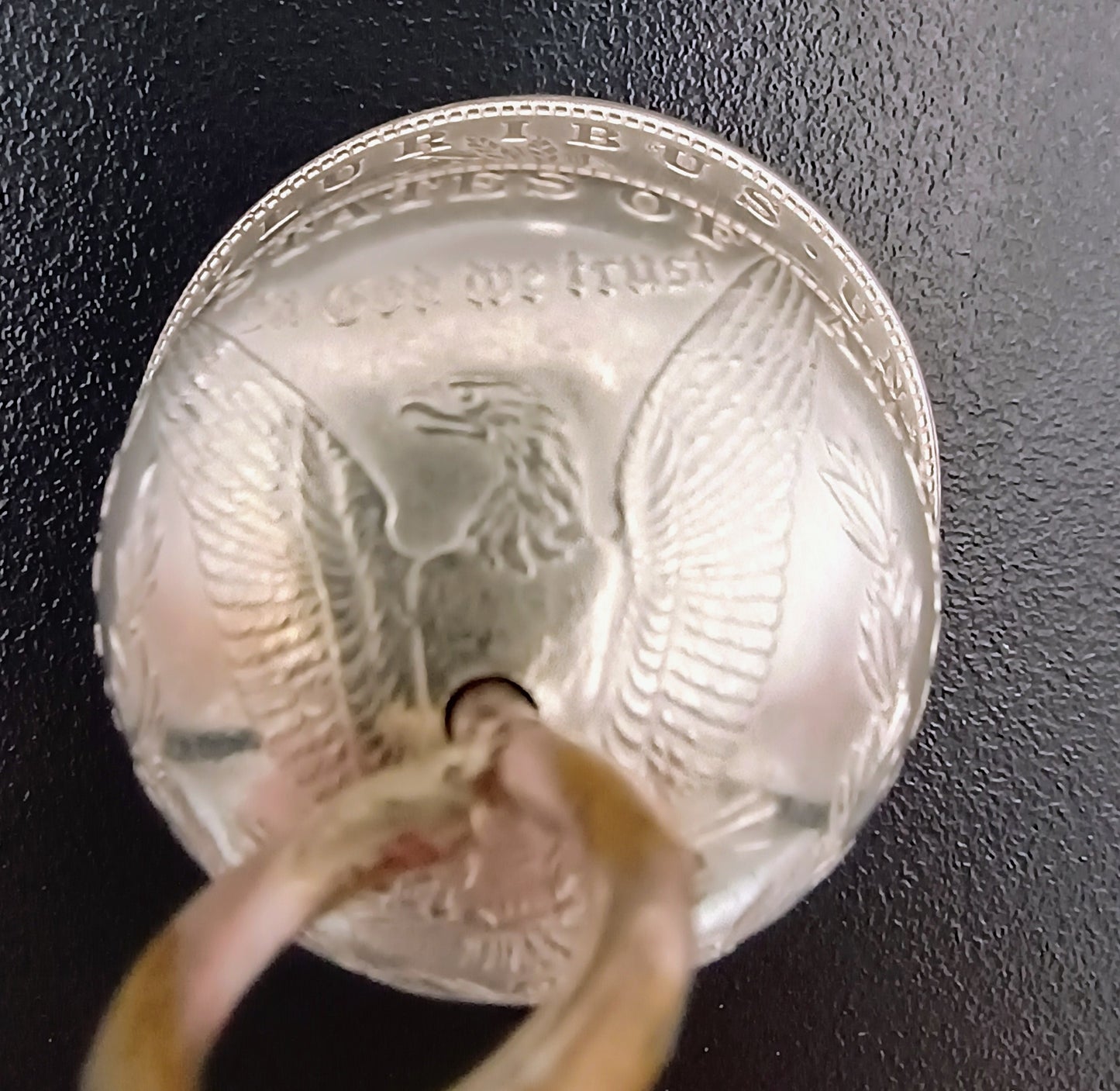 1921 Morgan Silver Dollar Biker Bell