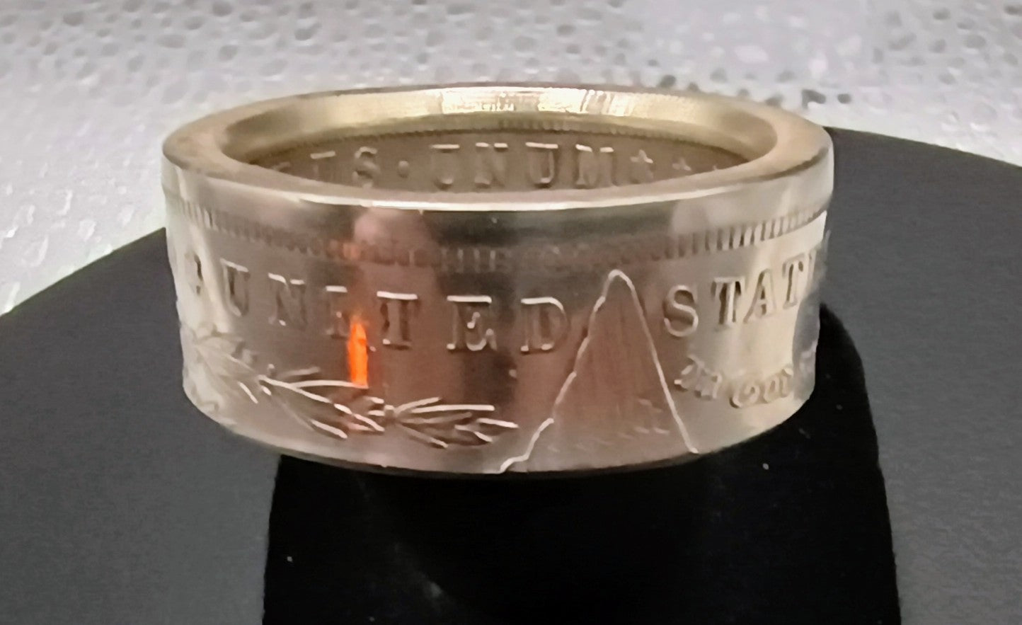 1884 Morgan Silver Dollar Ring , size 13.25