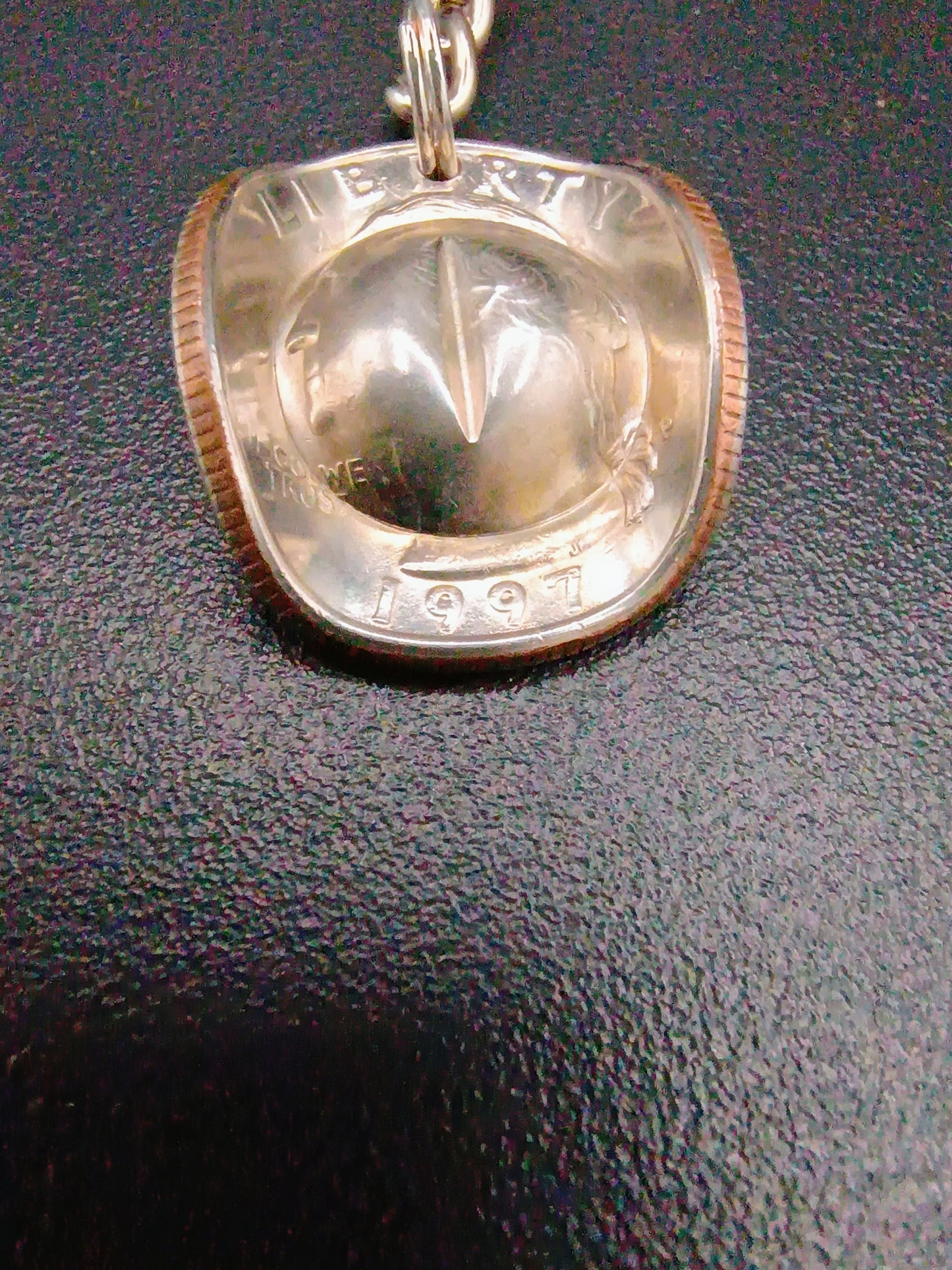 Cowboy Quarter Keychain