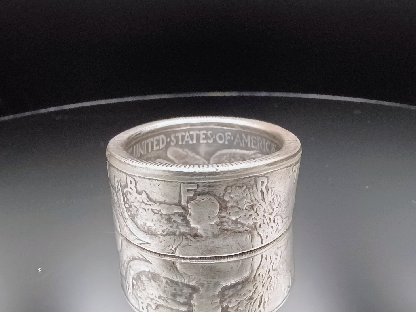 1945 Walking Liberty Half Dollar , Lightly Antiqued , size 9.25