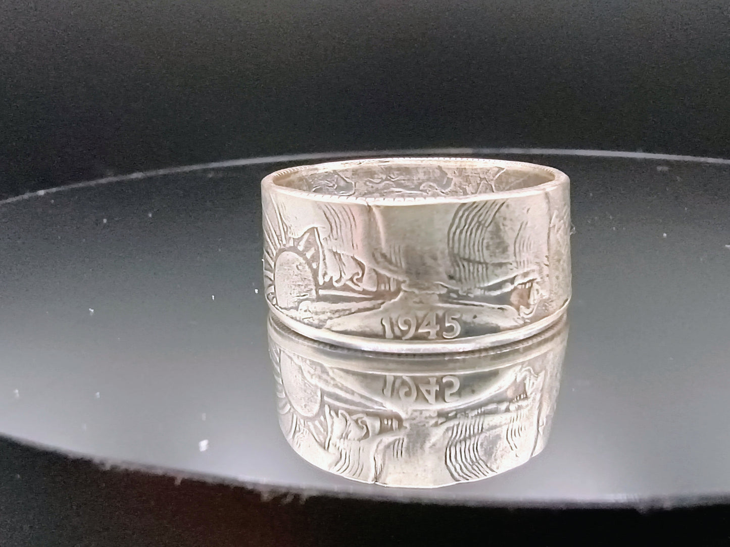 1945 Walking Liberty Half Dollar , Lightly Antiqued , size 9.25