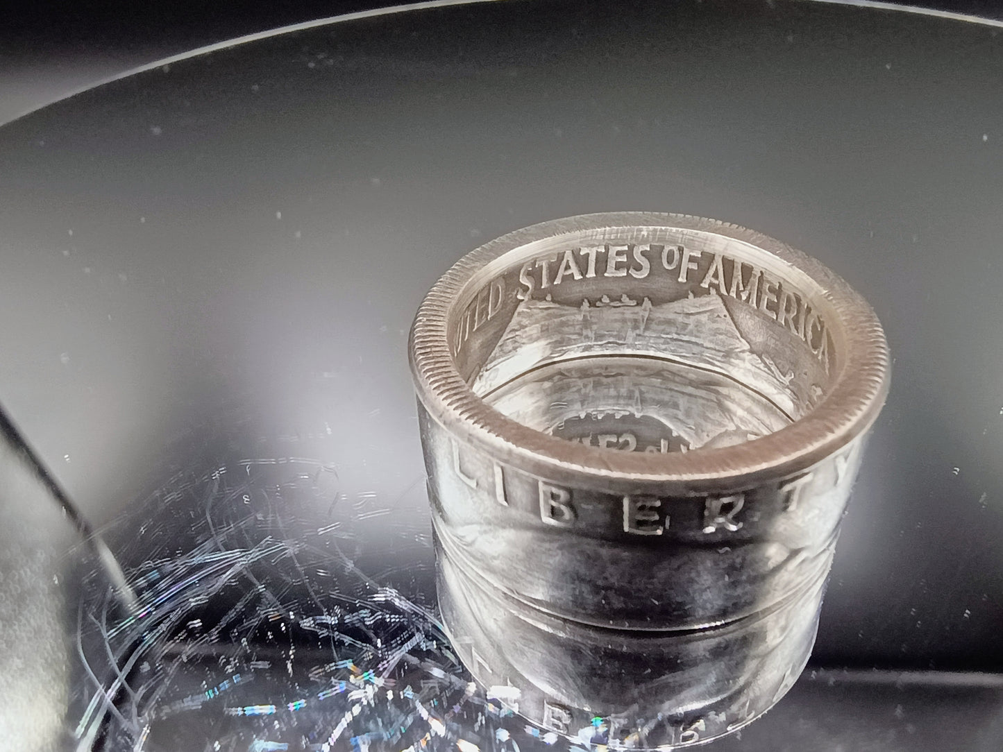 1954 Benjamin Franklin Half Dollar Ring size 8.5