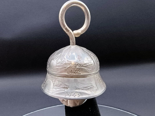 Double 1942, 1943 Walking Liberty Half Dollar Bell 90% silver