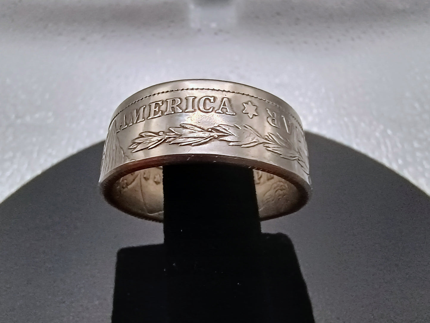 1921 Morgan Silver Dollar Ring 90% silver, Size 13.25