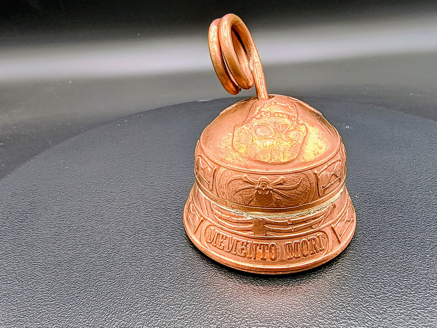 Solid Copper, Memento Mori, Biker Bell { Gremlin Bell }