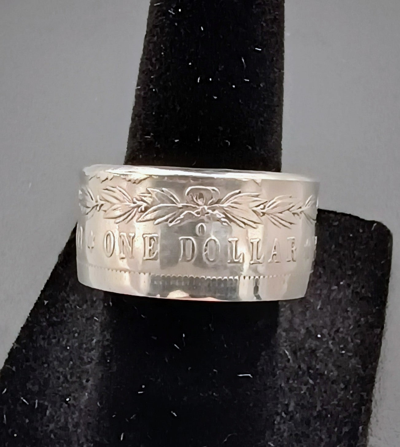 1883 Morgan Silver Dollar Ring Size 7.5