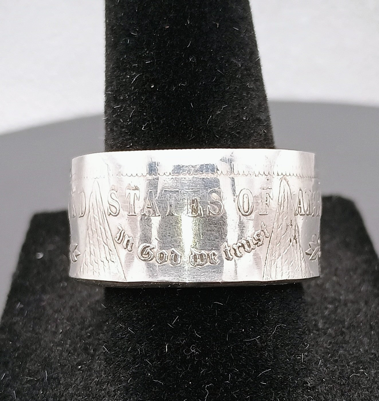 1883 Morgan Silver Dollar Ring Size 7.5