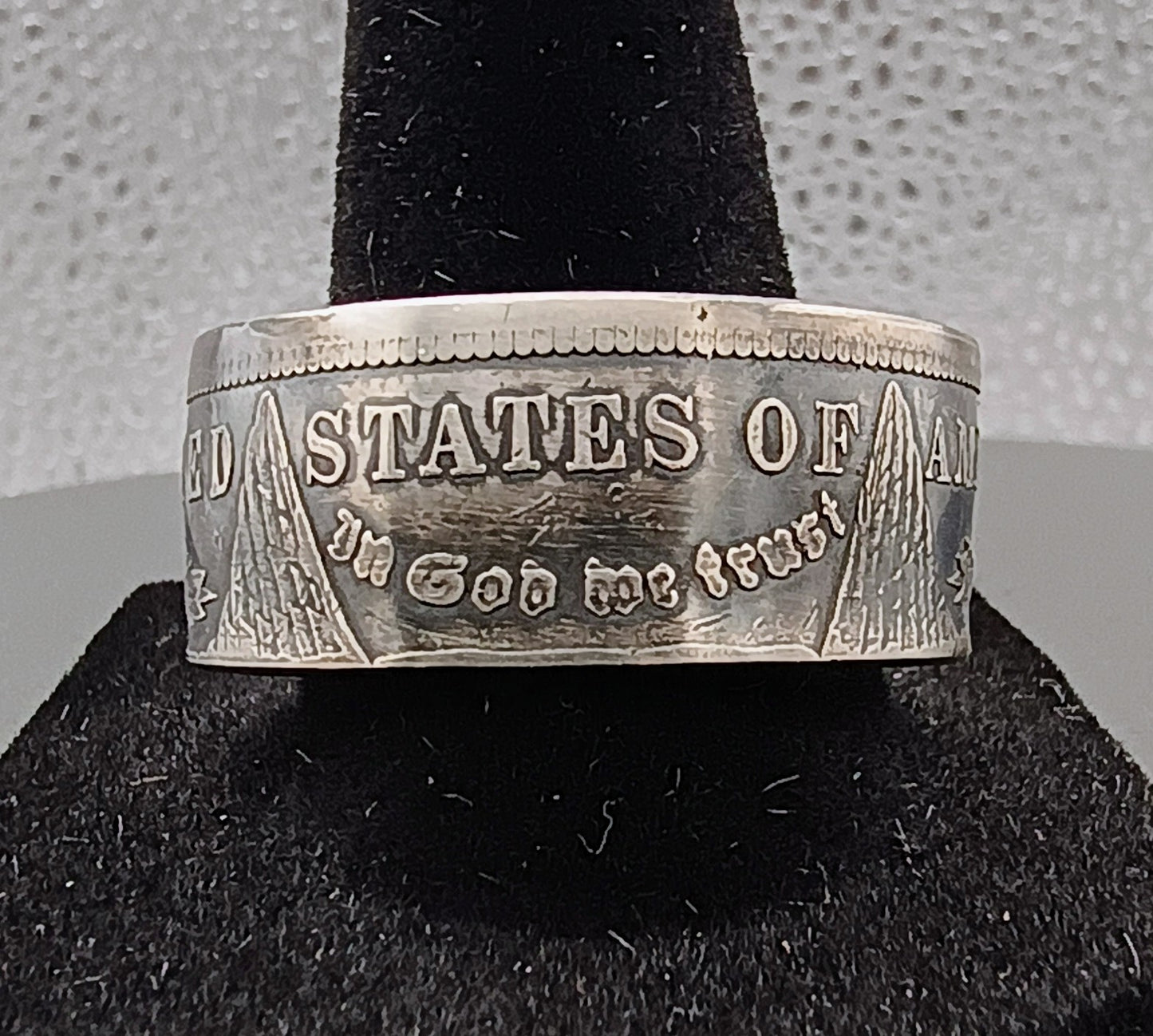 1901 Morgan Silver Dollar Ring Size 11.5