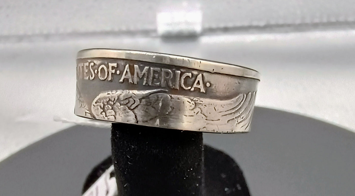 1942 Walking Liberty Half Dollar Ring Size 10.5
