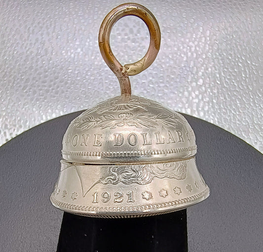 1921 Morgan Silver Dollar Biker Bell