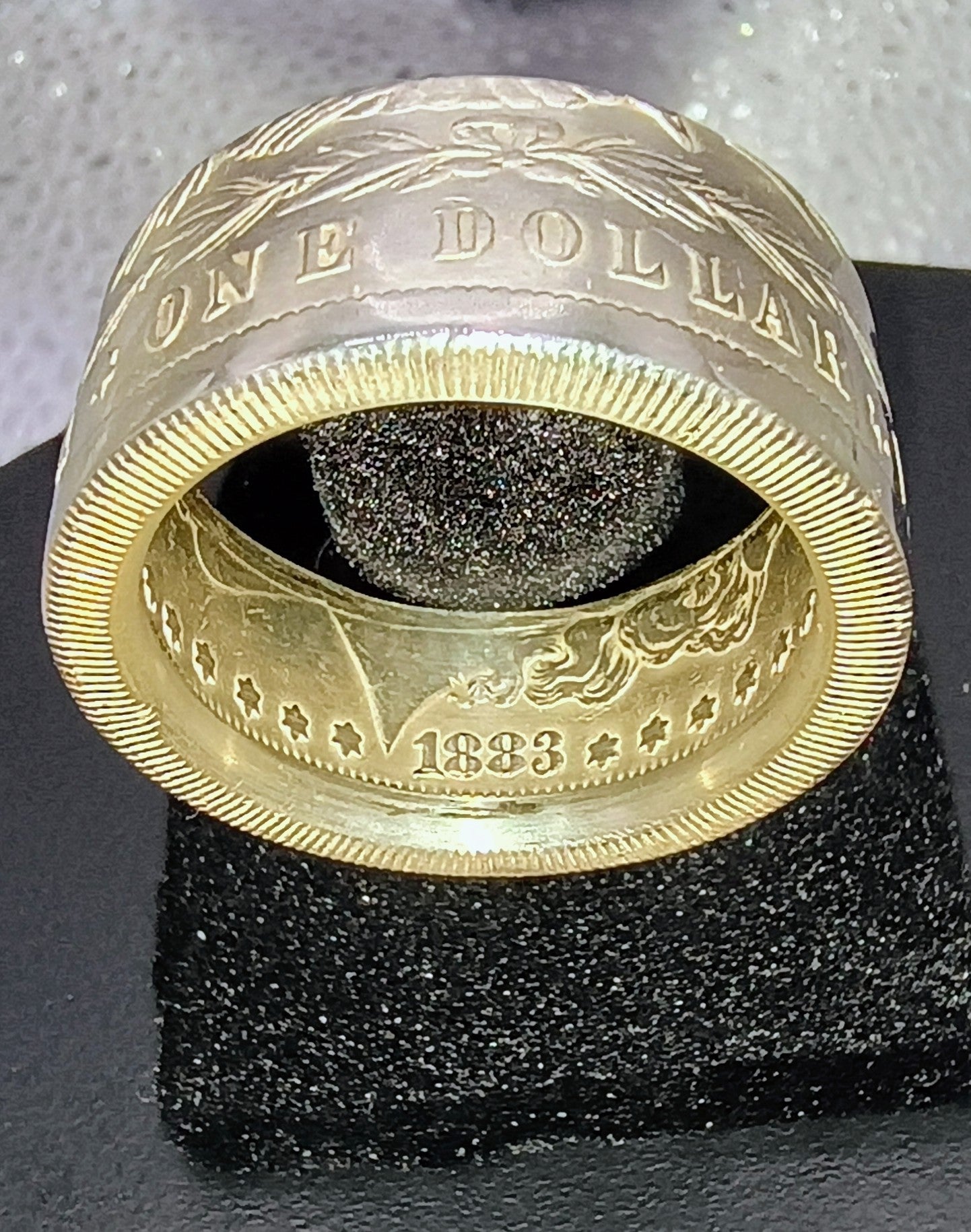 1883 Morgan Silver Dollar Ring Size 11.5