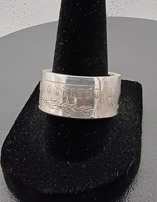 1883 Morgan Silver Dollar Ring Size 7.5