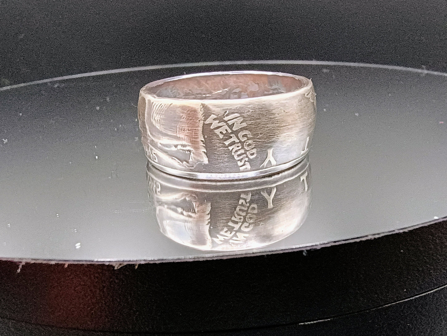 1945 Walking Liberty Half Dollar , Antiqued , size 9