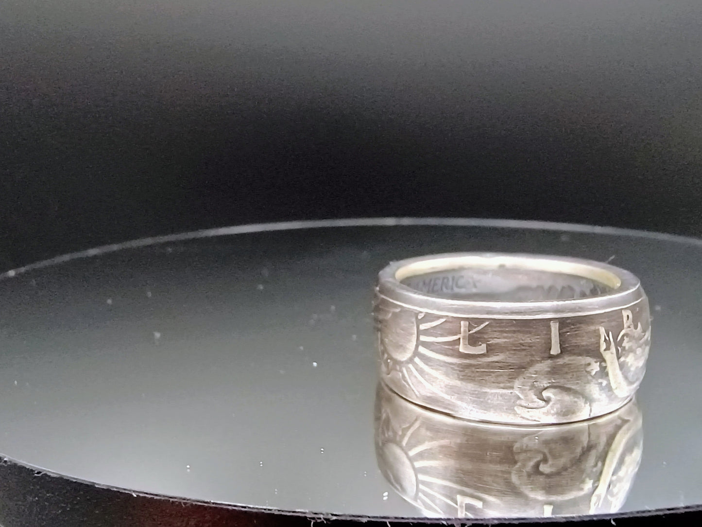 1945 Walking Liberty Half Dollar , Antiqued , size 9