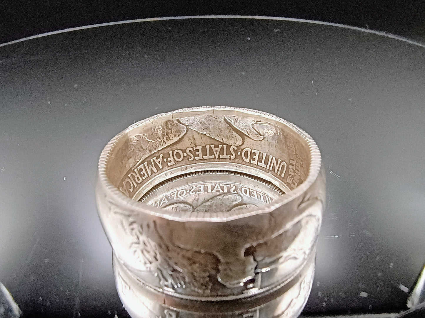 1946 Polished Walking Liberty Half Dollar Ring size 9.75