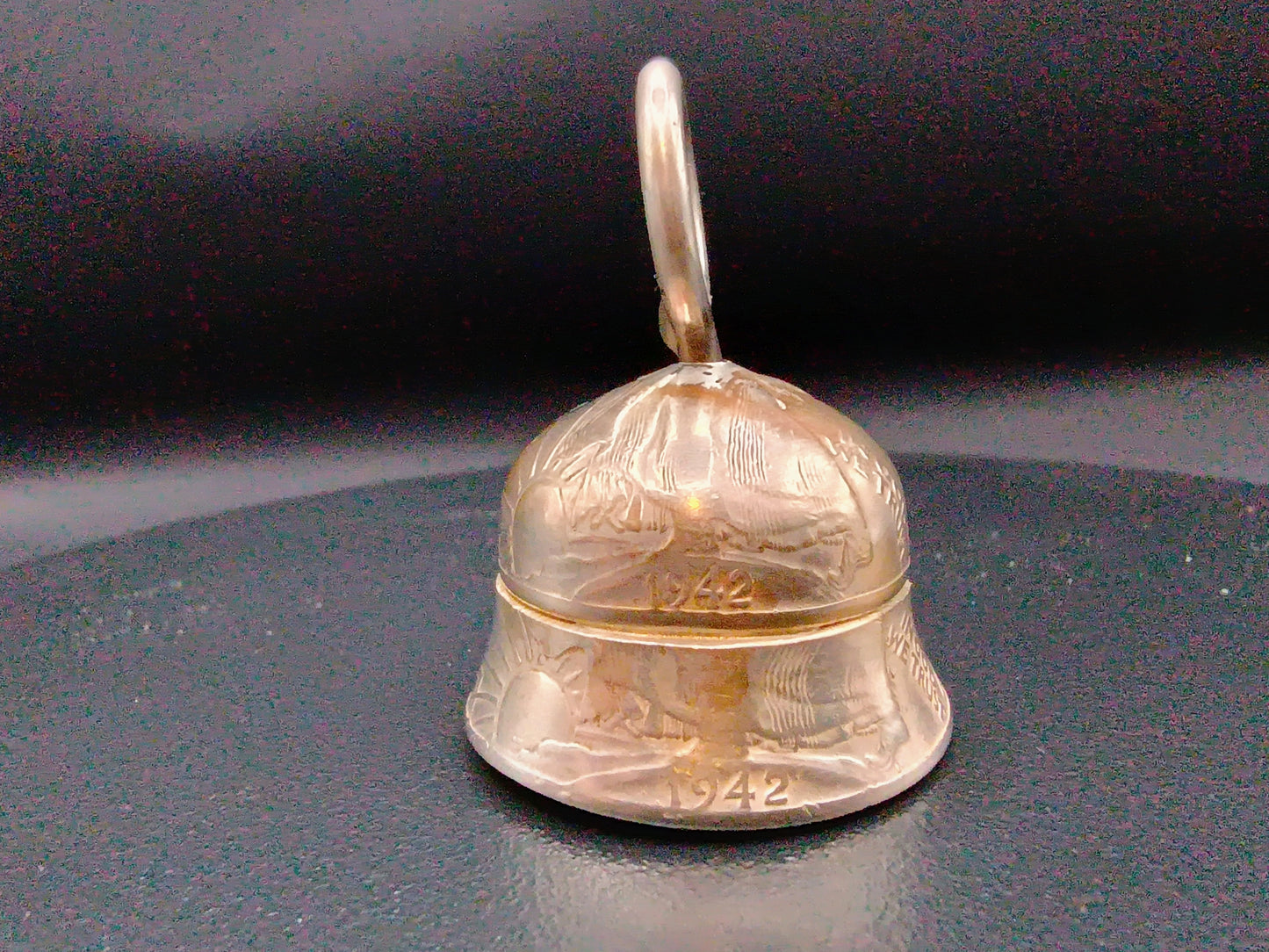 Double 1942 Walking Liberty Half Dollar Biker Bell 90% silver