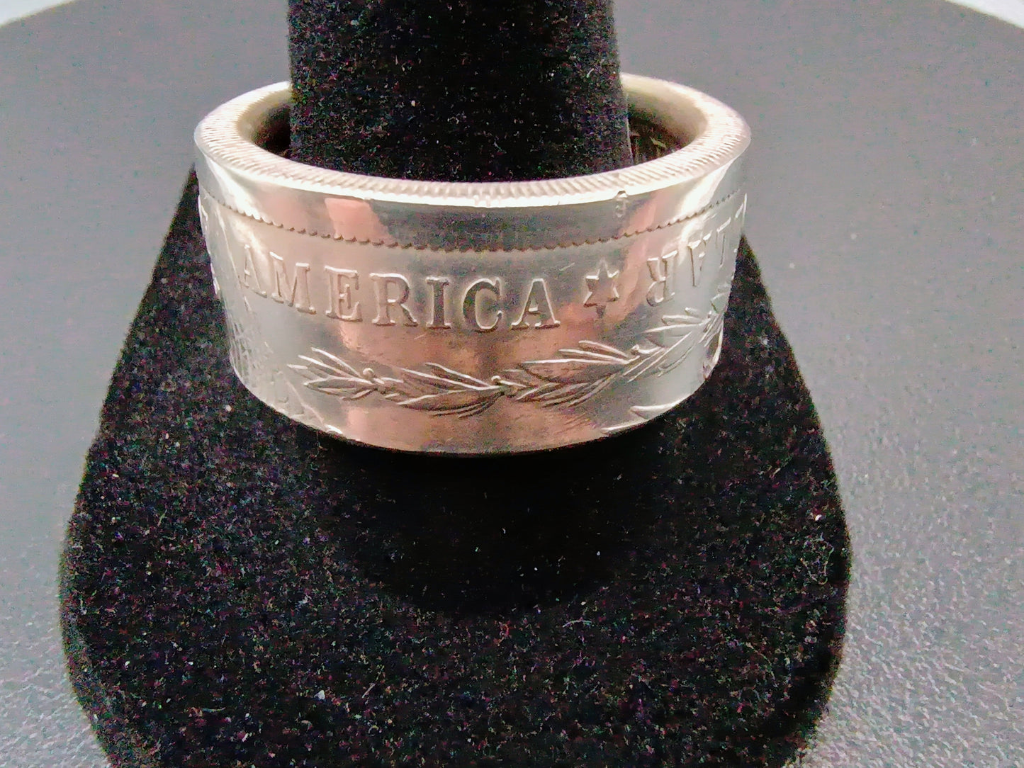 1883 Morgan Silver Dollar Ring Size 11.5