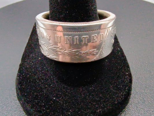 1883 Morgan Silver Dollar Ring Size 11.5