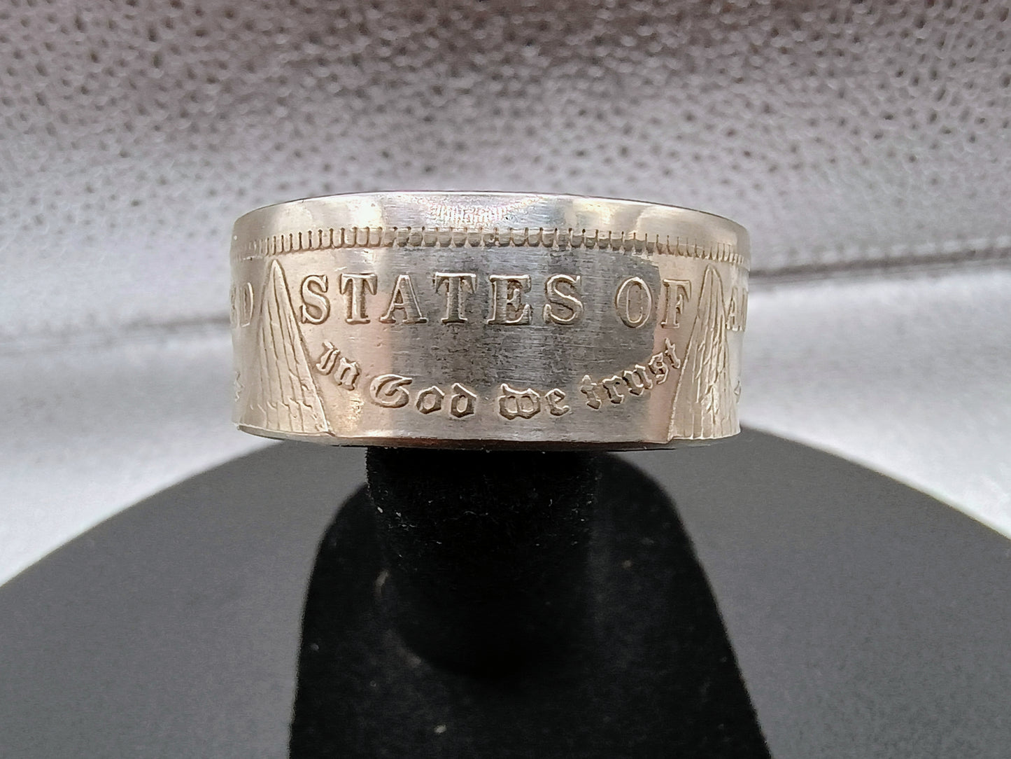 1884 Morgan Silver Dollar Ring , size 13.25