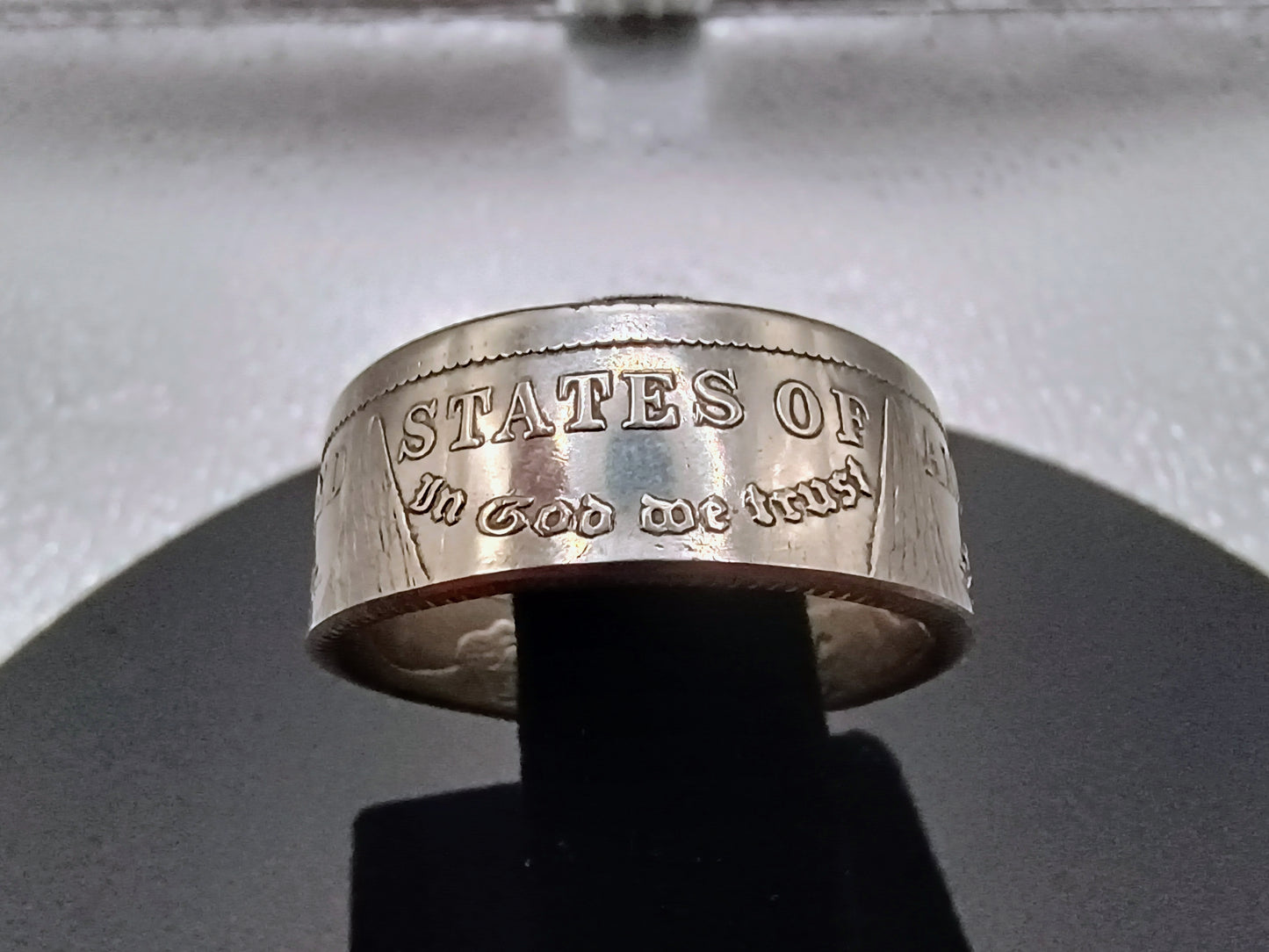 1921 Morgan Silver Dollar Ring 90% silver, Size 13.25