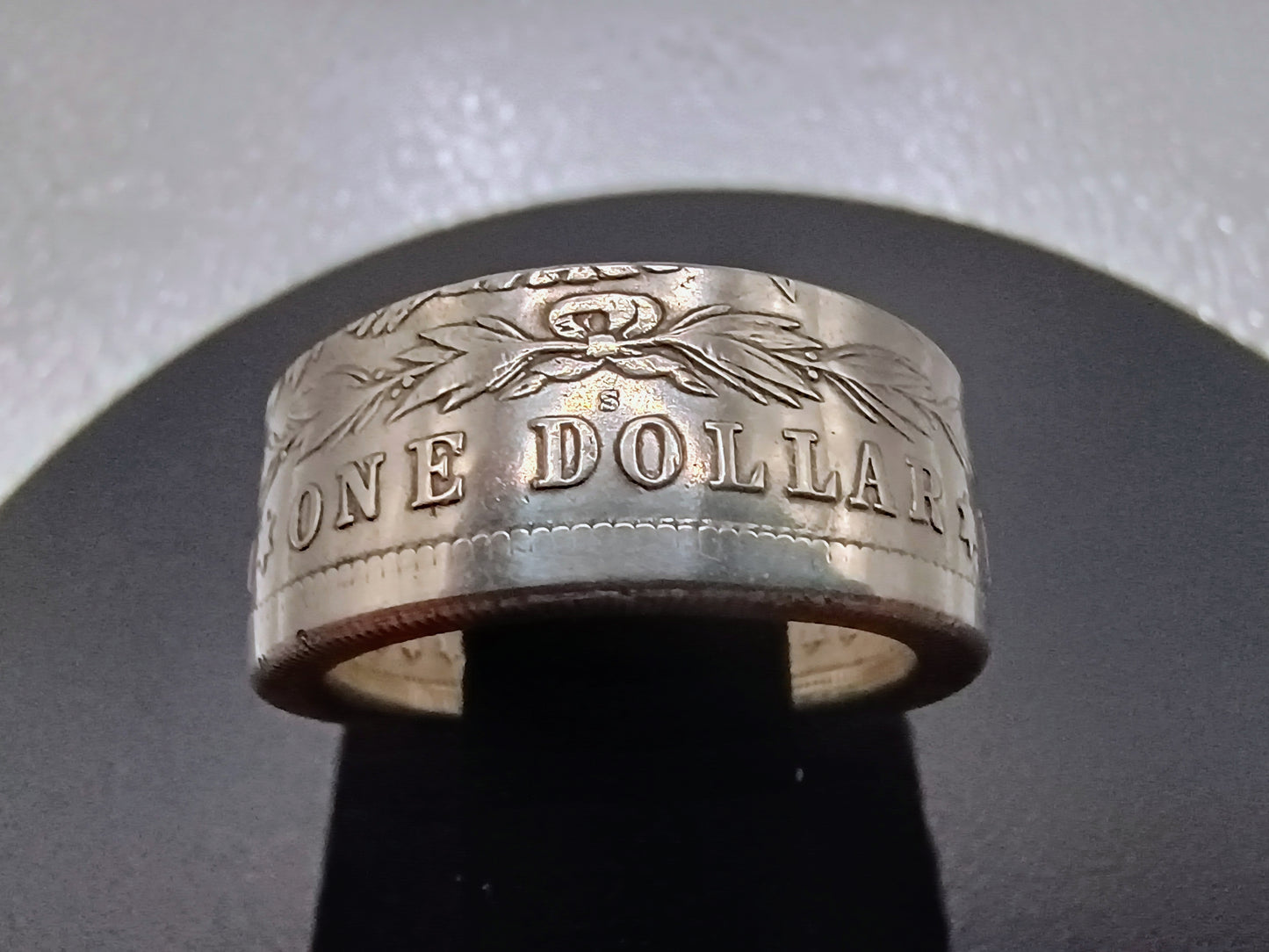 1921 Morgan Silver Dollar Ring 90% silver, Size 13.25