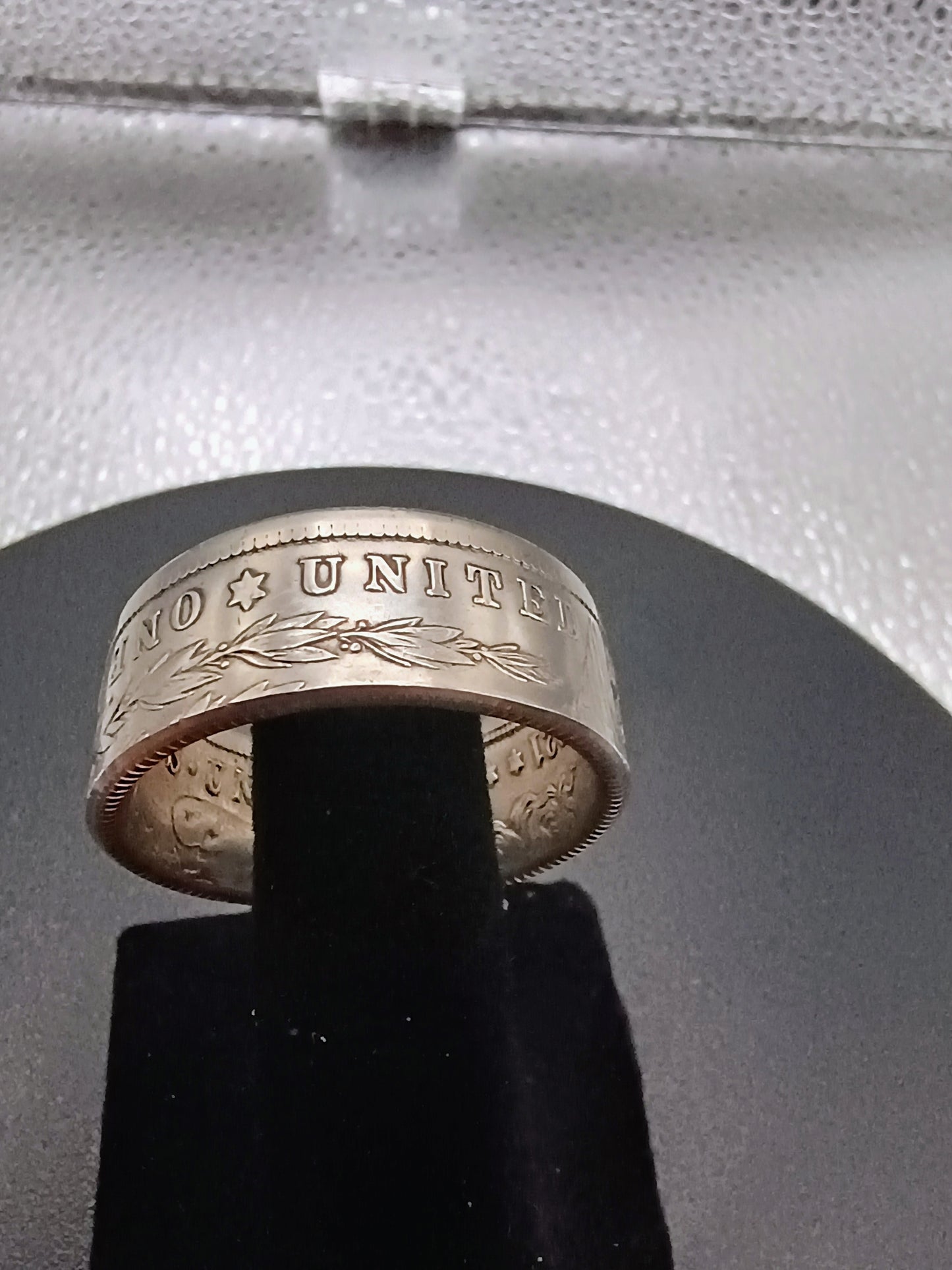 1921 Morgan Silver Dollar Ring 90% silver, Size 13.25