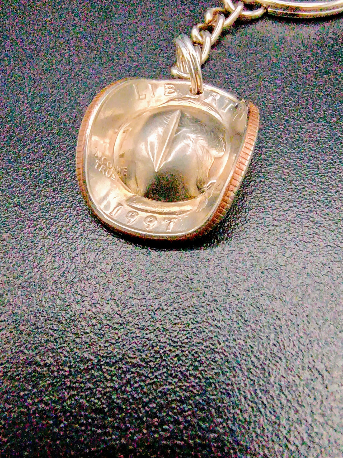 Cowboy Quarter Keychain